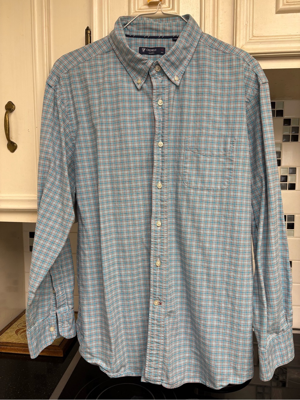 Daniel Cremieux Light Blue Plaid Button-Down Shirt